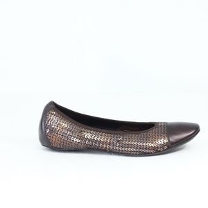 Donald Pliner Ballet Flats sz 8.5 NEW Women Cap Toe Shoes sequins Y2K style